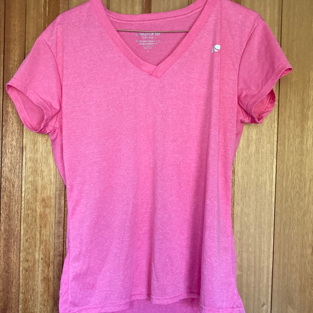 Marika Tek Dry-Wik performance tee, pink, size L